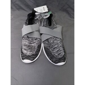 West Loop Tennis Shoes Streatchy No Tie Gray Sneakers Sz Small 5/6